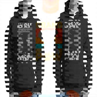 Grandpaw Dog Grandpa Funny Dog Lover Grandfather Men Pitbull Hoodie | Mazezy
