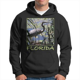Great Blue Heron Florida’S Waterbird Aesthetic Graphic Hoodie | Mazezy