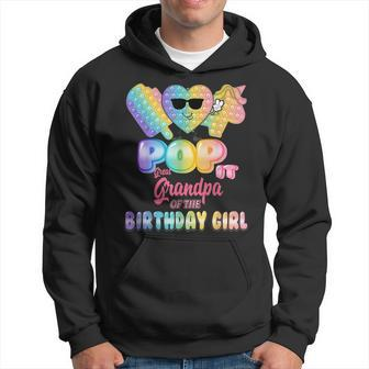 Great Grandpa Of The Birthday Pop It Girl Bday Party Funny Hoodie | Mazezy