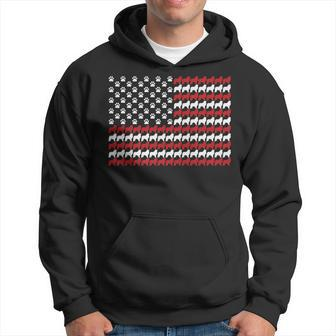 Great Pyrenees Dog American Flag Patriotic 4Th Of July Hoodie | Mazezy