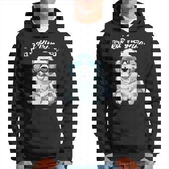 Great Pyrenees Dog With Sunglasses Cool Great Pyrenees Hoodie | Mazezy