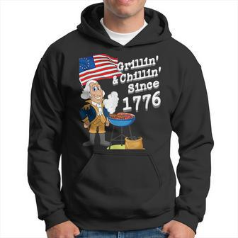 Grillin & Chillin Since 1776 4Th Of July Hoodie | Mazezy