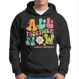 Groovy All Together Now Summer Reading 2023 Librarian Book Hoodie | Mazezy