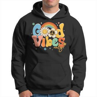 Groovy Summer Family Vacation Hawaii Beach Good Vibes Only Hoodie | Mazezy