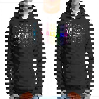 Groovy You Belong Gay Pride Lgbt Support Transgender Lgbtq Hoodie | Mazezy