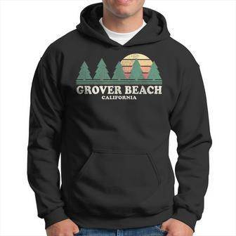 Grover Beach Ca Vintage Throwback Retro 70S Hoodie | Mazezy