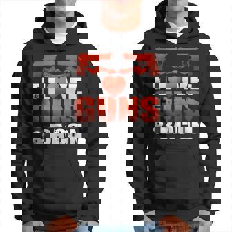 Gun T I Love Guns And Bacon Breakfast Hoodie | Mazezy