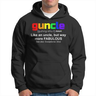 Guncle - Gift For Gay Uncle Lgbt Pride Hoodie | Mazezy