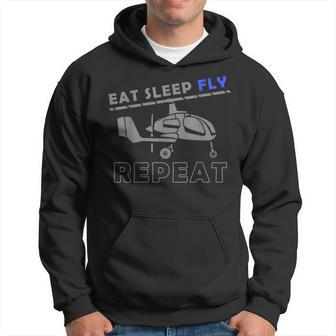 Gyrocopter Fly Pilot Aviation Hoodie | Mazezy