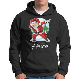 Haire Name Gift Santa Haire Hoodie - Seseable