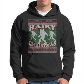 Hairy Christmas Bigfoot Ugly Christmas Sweater Hoodie - Monsterry CA