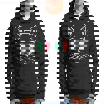 Half Irish Half Italian Kids Irish Italian Flag Cat Hoodie | Mazezy
