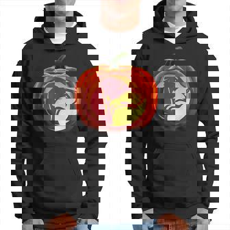 Halloween Dachshund Lovers Weiner Dog Pumpkin Silhouette Halloween Hoodie | Mazezy