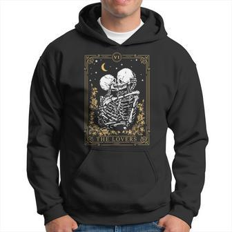 Halloween The Lovers Vintage Tarot Card Magic Occult Witch Magic Funny Gifts Hoodie | Mazezy CA