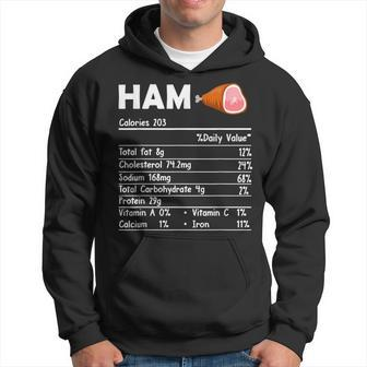 Ham Nutrition Facts Food Matching Family Thanksgiving Hoodie - Thegiftio UK