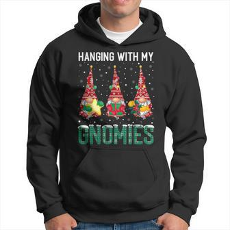 Hanging With My Gnomies Ugly Christmas Sweater Hoodie | Mazezy