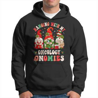 Hanging With My Oncology Gnomies Christmas Rn Oncologist Hoodie - Thegiftio UK