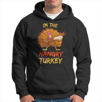 Hangry Turkey Matching Family Group Thanksgiving Party Pj Hoodie | Mazezy