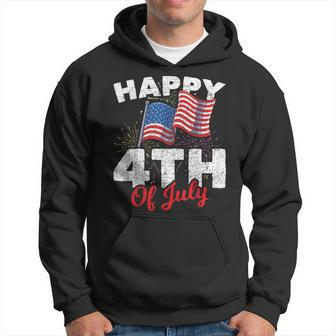 Happy 4Th Of July Patriotic American Us Flag 4Th Of July Hoodie