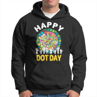 Happy Dot Day 2023 Colorful Dot Hand International Dot Day Hoodie | Mazezy