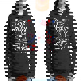Happy Fourth Of July Patriotic American Us Flag 4Th Of July Hoodie - Monsterry