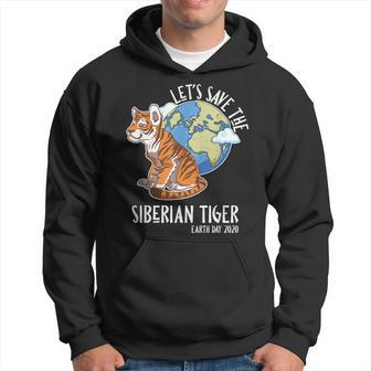 Happy Green Earth Day Let's Save The Siberian Tiger Hoodie | Mazezy