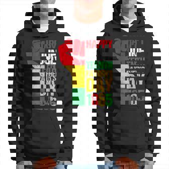 Happy Junenth Fathers Day 1865 Black Dad Happy Holiday Hoodie | Mazezy