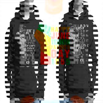 Happy Junenth Fathers Day 1865 Black Father Funny Dad Hoodie | Mazezy