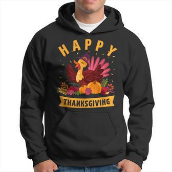 Happy Thanksgiving Dinner Turkey Lover Hoodie - Seseable
