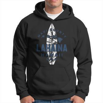 Hawaii Lahaina Maui Vintage Hawaiian Islands Surf Hoodie - Monsterry