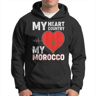 My Heart Country My Morocco For Moroccan Lovers Hoodie - Seseable