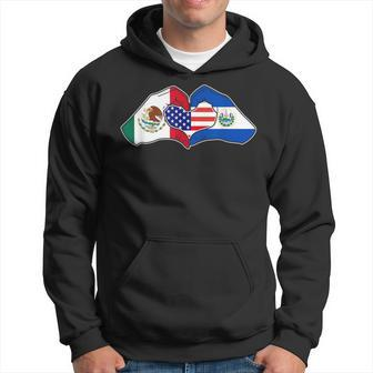 Heart Hands Mexico El Salvador And The Usa Hoodie - Monsterry UK
