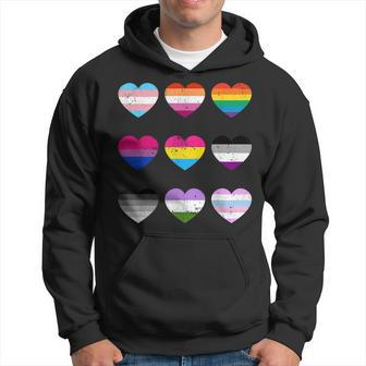 Heart Lgbt Flag Happy Pride Month Transgender Mtf Ftm Gays Hoodie - Seseable
