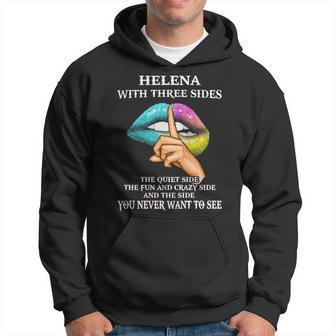 Helena Name Gift Helena With Three Sides Hoodie - Seseable