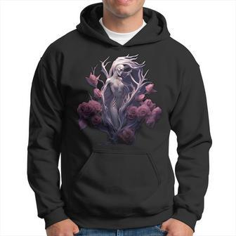 Hells Queen Rose Snake The Magical Gothic Skeleton Witch Hoodie | Mazezy