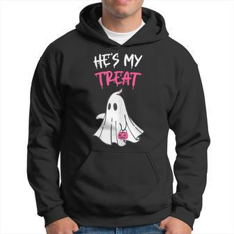 He's My Treat Halloween Costume Adult Matching Couple Lover Hoodie - Monsterry AU