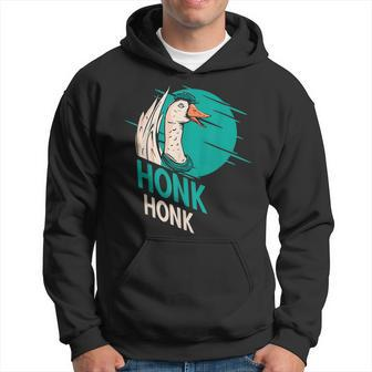 Honk Honk Silly Goose On The Loose Goose Humor Pun Hoodie | Mazezy