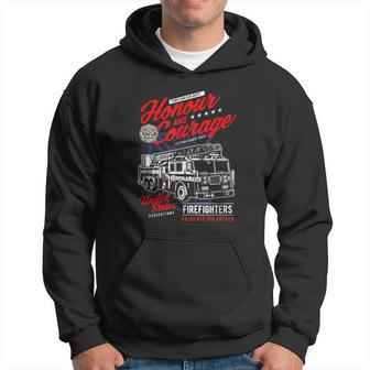 Honour And Courage Firefighter Job Pride Fireman Fire Dept Hoodie | Mazezy