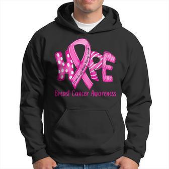 Hope Breast Cancer In October We Wear Pink Ribbon Hoodie - Thegiftio UK