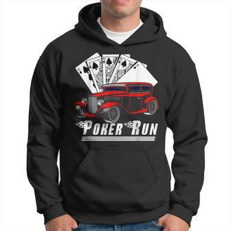 Hot Rod Sedan Poker Run Rat Rod Car Show Muscle Car Guy Hoodie | Mazezy CA