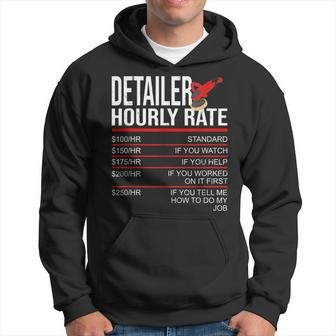 Hourly Rate Car Detailer For Detailing Hoodie | Mazezy
