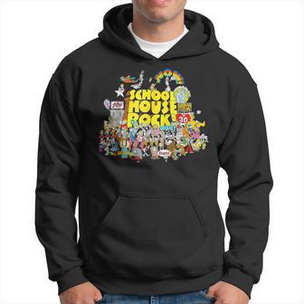 House Rock School Animated Cartoons Back To School Vintage Hoodie - Thegiftio UK