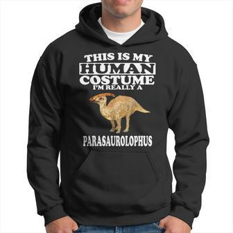 This Is My Human Costume I'm Really A Parasaurolophus Hoodie | Mazezy