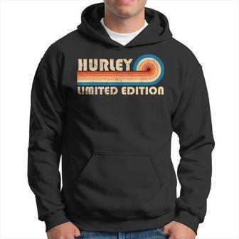 Hurley Surname Retro Vintage 80S 90S Birthday Reunion Hoodie | Mazezy