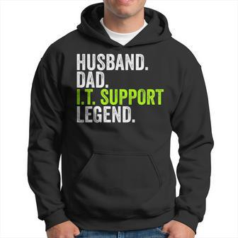 Husband Dad IT Support Legend Network Admin Funny Office Hoodie | Mazezy