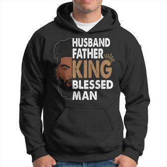 Husband Father King Blessed Man Afro Hoodie | Mazezy