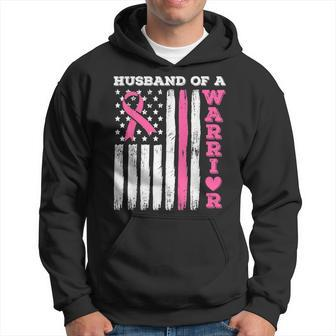 Husband Of A Warrior Breast Cancer Awareness Hoodie - Seseable