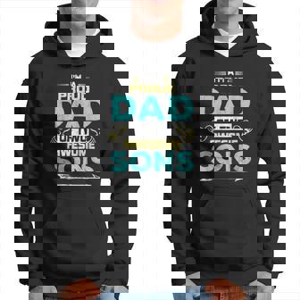 I Am Proud Dad Of Two Awesome Sons Hoodie | Mazezy