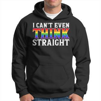 I Cant Even Think Straight Proud Lgbtq Pride Hoodie | Mazezy