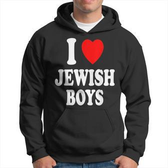 I Heart Love Jewish Boys Hebrew Israel Attraction Hoodie - Seseable